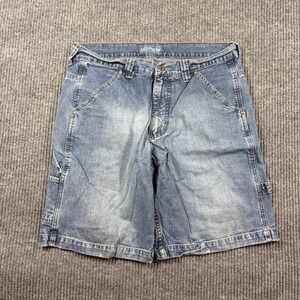 Vintage Old College Inn Shorts Men's 32 Denim‎ Carpenter Blue Faded Skater Y2K